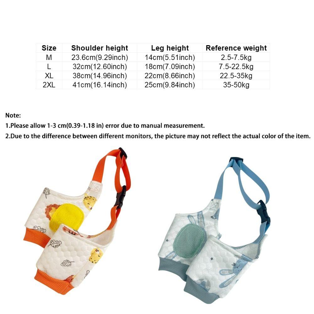 Elastic Dog Elbow Brace Breathable Adjustable Puppy Joint Protector Cartoon Pattern Soft Dog Knee Pads Joint Protection