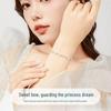Luxury Sparkling Princess Bow Bracelet - High-End Valentine's Day Gift for Girlfriend