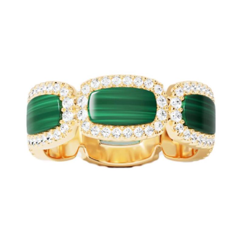 APM Monaco Météorites Series Design Malachite Ring Women’s Gold Y22801XMAL золотой