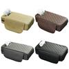 Practical Car Armrest Pad with Integrated Tissue Dispenser & Storage Solution Leather Armrest for Everyday Convenience