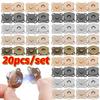 20pcs Metal Snap Magnet Button Magnetic Double Rivet Fastener Clasp Closure Buckle for Clothes Bag DIY Craft Sewing Accessories