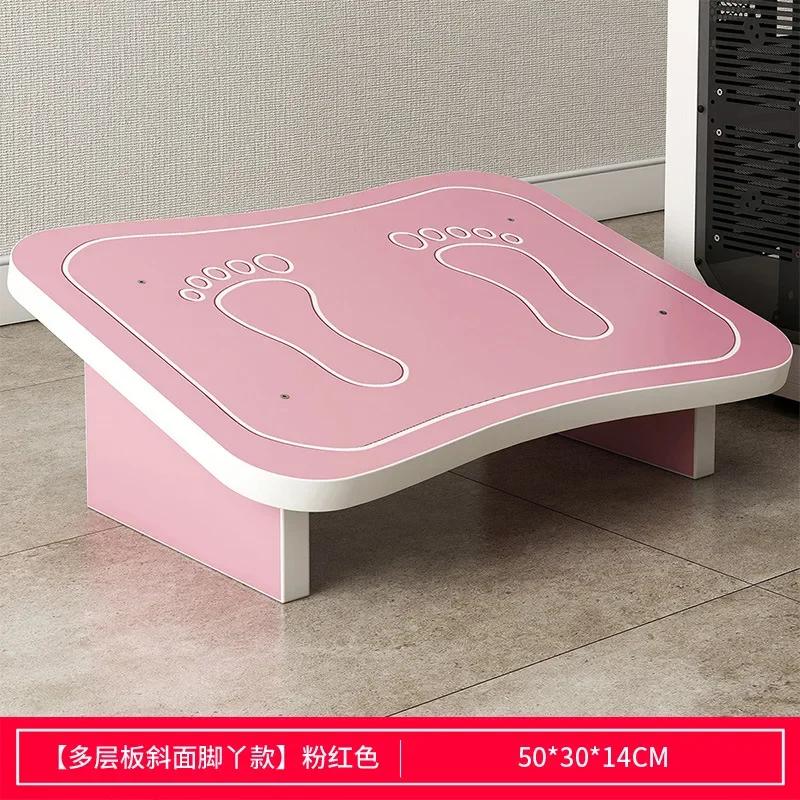Office Footstool Household Creative Tiptoe Piano Footstool Ergonomic Footrest Under Computer Desk Footrest Wooden Foot Pedal New