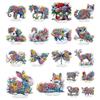 Flower Animal DIY 2D Flat Acrylic Gem Painting Ornament Crystal Art Craft Decoration for Living Room Home Office Decoration