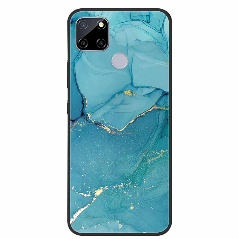Für Realme C25 Hülle Marmor Silikon TPU Weiche Abdeckung Handyhülle Für OPPO Realme C25S C25 S Funda Stoßfest Coque RMX3191 Capa