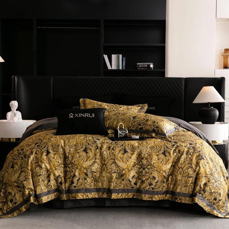 

Премиальный комплект постельного белья из египетского хлопка 1000 ТК в богемном стиле с цифровым принтом, комплект пододеяльника, простыня плоская/на резинке, наволочки, 4 шт. Queen 200X230cm 4pcs