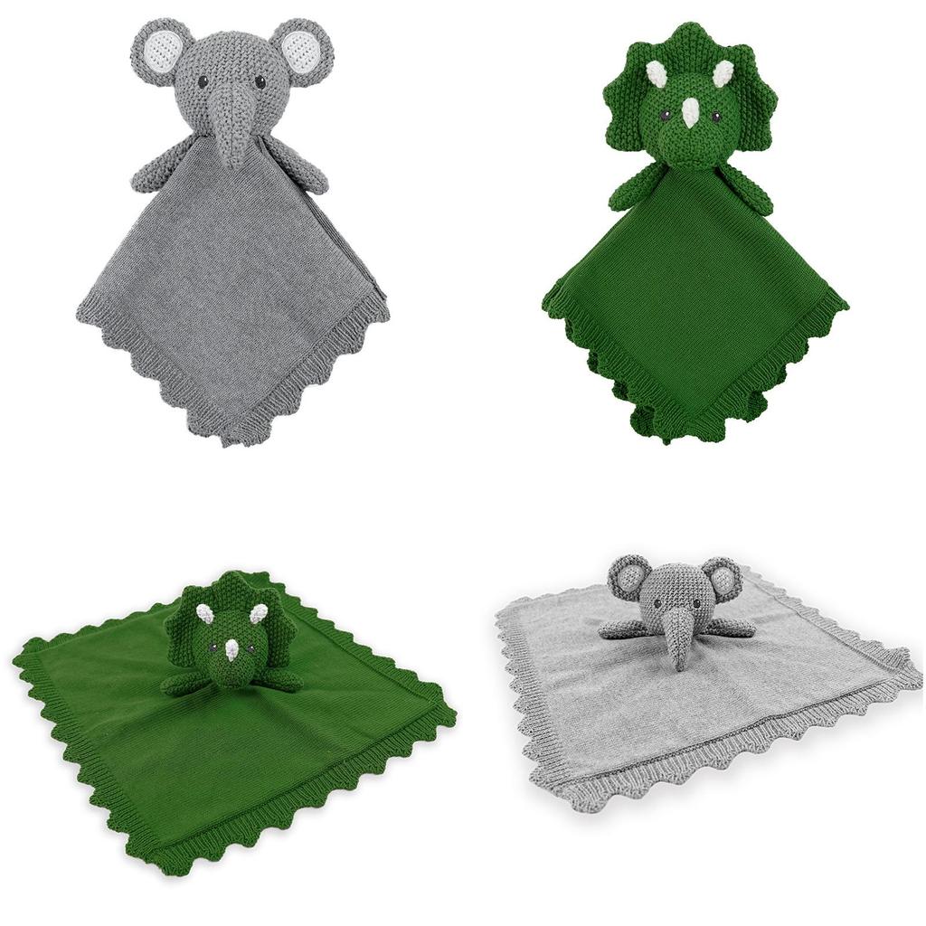 Peluche Animale Morbido Per Neonati Con Bavaglino Per Neonato E Lattante