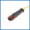 Car Brake Pad Sensor Front Rear Disc Brake Pad Wear Indicator Sensor Fit for Mercedes-Benz C230 - Pack of 4 Black Item Replacement