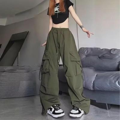 Unisex Retro Multi-Pocket Overalls: Spring/Autumn Hip-Hop High Street Straight Pants
