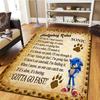 Sonic the Hedgehog Bedroom Carpet & Living Room Mat, Home Decor Cool Movie Play Floor Mat -HE53