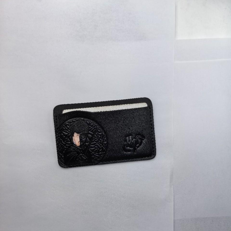 Czarny Skórzany Etui na Karty w Stylu Różdżki Harry'ego Pottera dla Mężczyzn i Kobiet