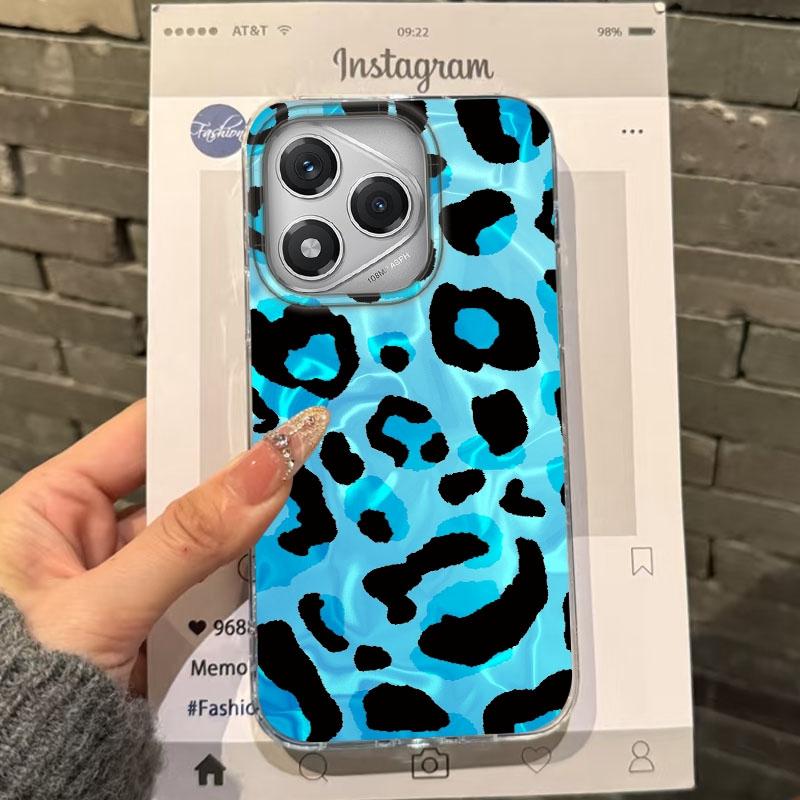 Pink Cherry Bow Leopard Girls Phone Case For Honor 400 Pro X9c Magic7 Magic6 200 Lite Smart X9a X8a X8b X8c X7c Fundas Cover