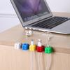 6Pcs/set Colorful Magnetic Cable Organizer Holder Adhesive Wire Keeper Cord Cable Clips For Home Office Under Desk Management
