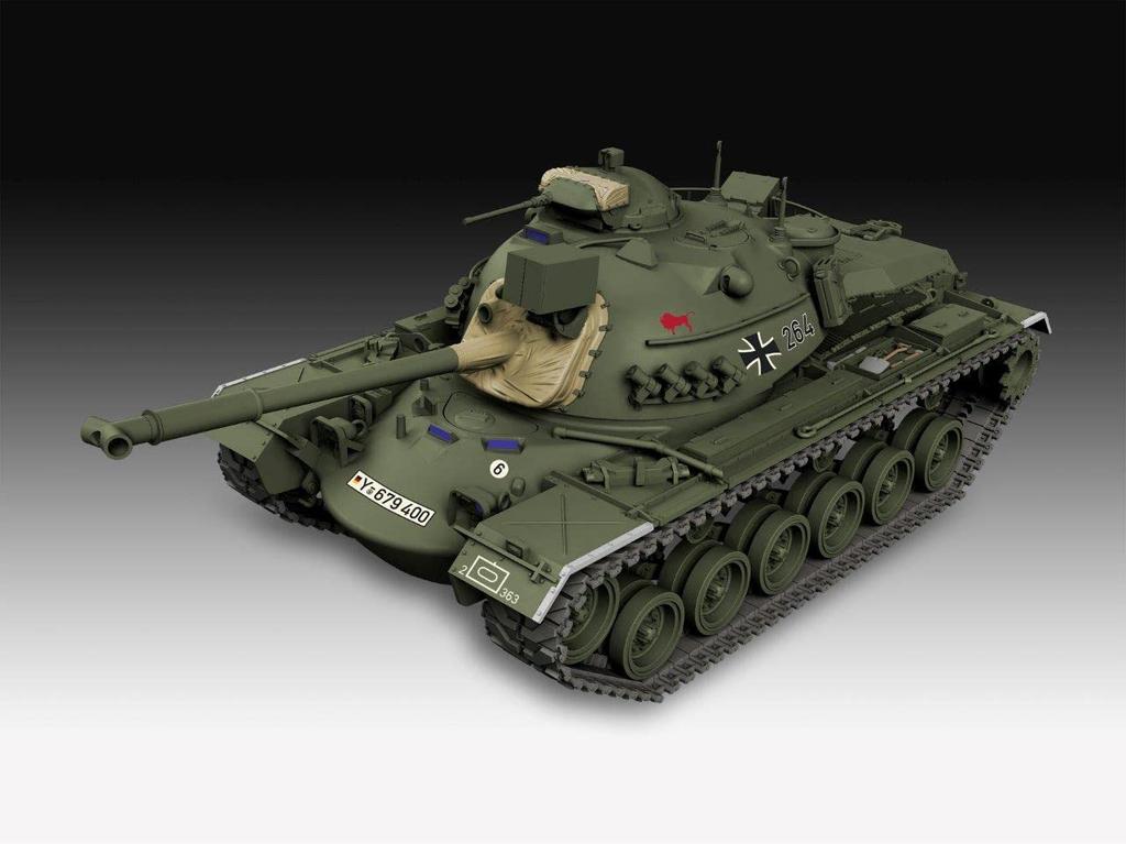 German Level US Army M48 A2CG Plastikmodell 03287 1/35