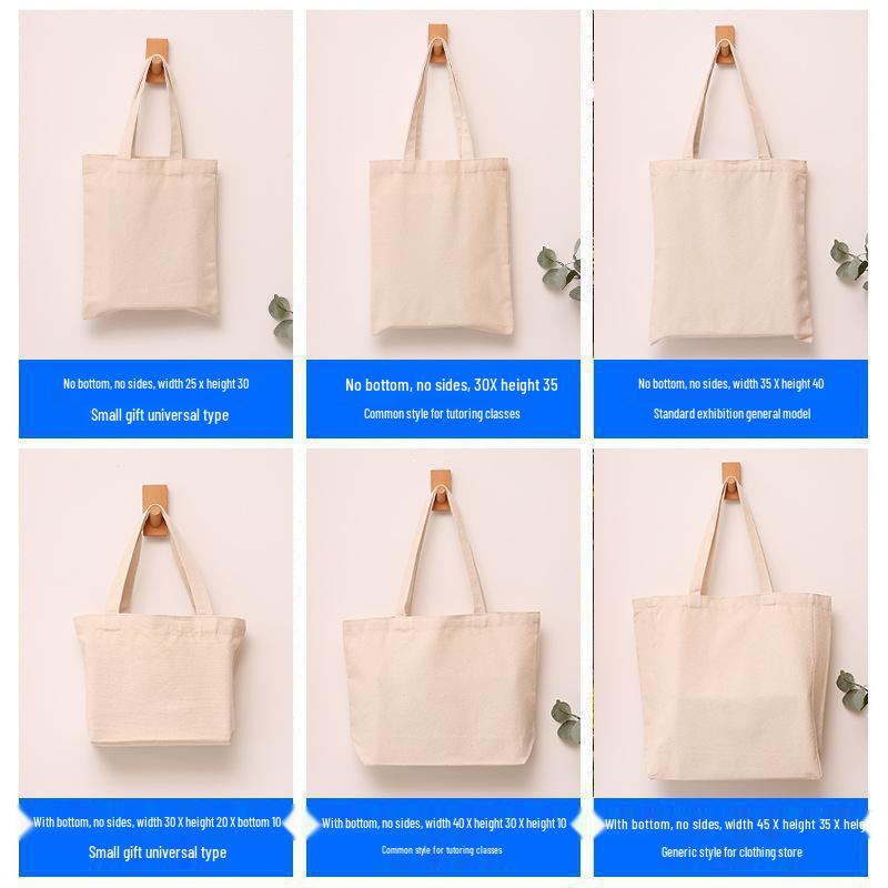 Customized Eco-friendly Canvas Tote Bag with Zipper for School or Shopping