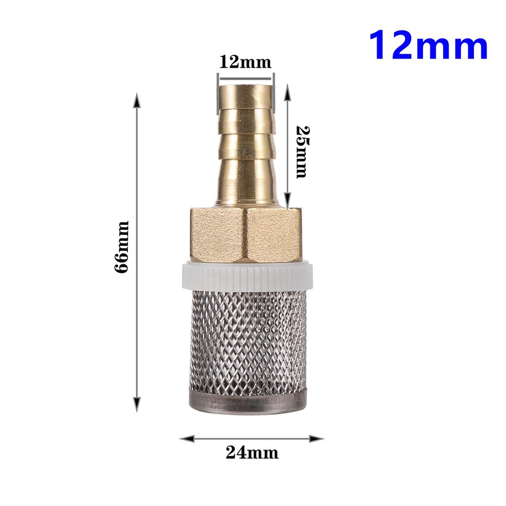 1/2" Thread Stainless Steel Mesh Hose Micro-filter Kit 4mm-20mm Garden Irrigation Car Wash Aquarium Fish Tank Water Filters 5Pcs