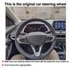 Hand Sewing Stitching Red Top Marker Car Steering Wheel Cover Wrap For Chevrolet Tracker IV 2019 2020 2026 2026 Protector