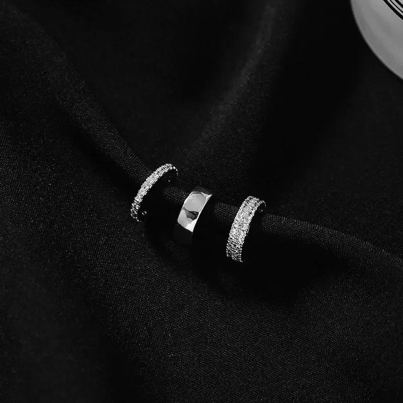 New Personality Gold Color Clip Earrings Fake Piercing Jewelry Set Fashion Lines Snake C-shape Ear Cuffs for Women Party Gift