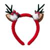 Snowflake Reindeer Antlers Headband Plush Xmas Headwear Atmosphere Christmas Headband  New Year