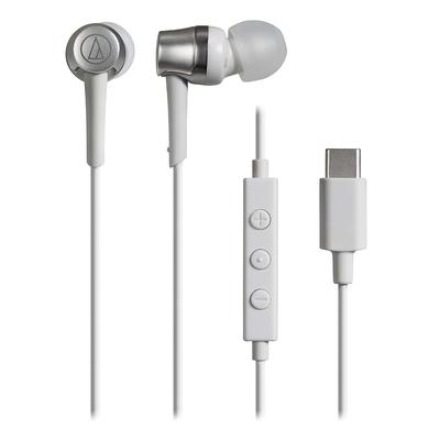 Audio-Technica ATH-CKD3C WH Earphones Microphone USB Type-C Wired 1.2m Canal Type White