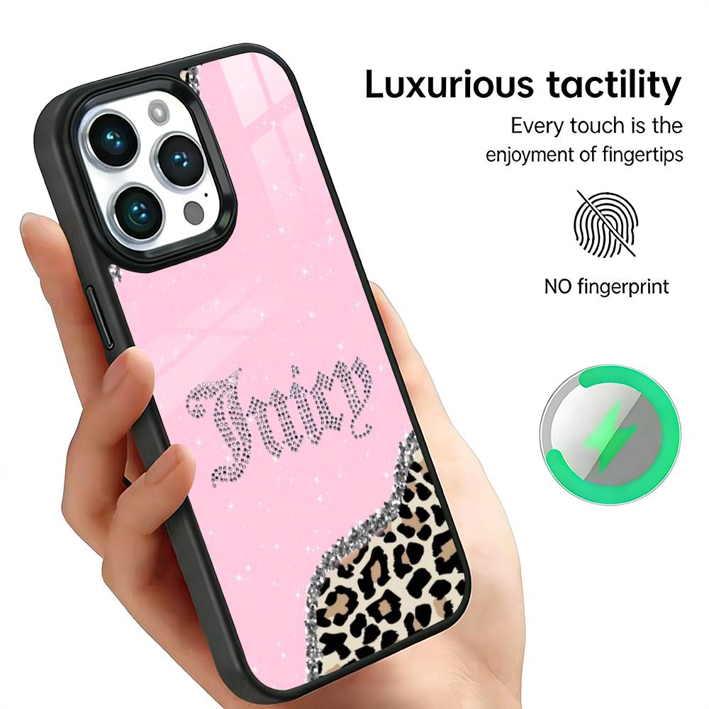 

Розовый чехол J-Juicy C-Couture для iPhone 17, 16, 15, 14, 13, 12, 11 Plus, Pro Max, Новый с магнитной беспроводной зарядкой iPhone15