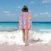1PC Pink Ice Cream Pattern Beach Towel, Soft Quick Dry Blanket for Surfing Yoga Camping Essential Beach Accessories