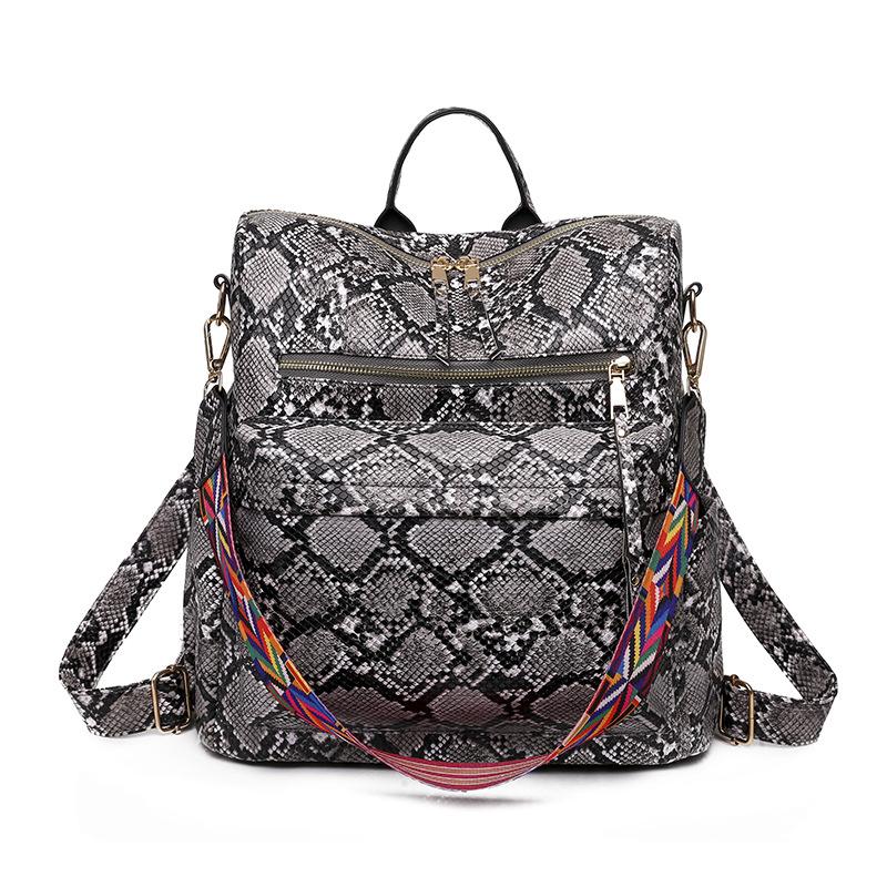 Women's Fashion Trendy Backpack Retro PU Bag Travel Backpack