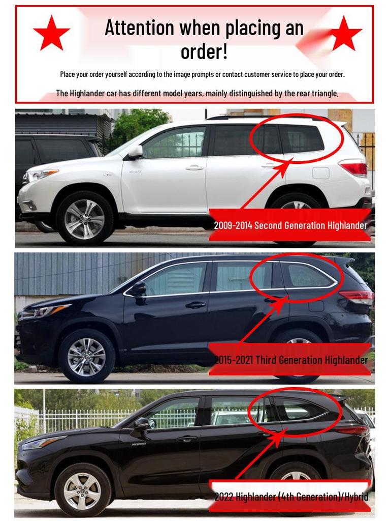 Toyota Highlander Rain Guards & Window Visors - Exterior & Door Accessories