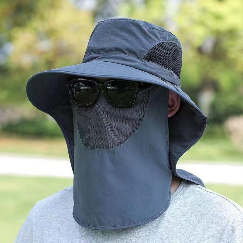Wide-brimmed Sunhat Sunshade Fishing Hat Mountaineering Jungle  Visor Sunblock Sunhat Sunshade Hat