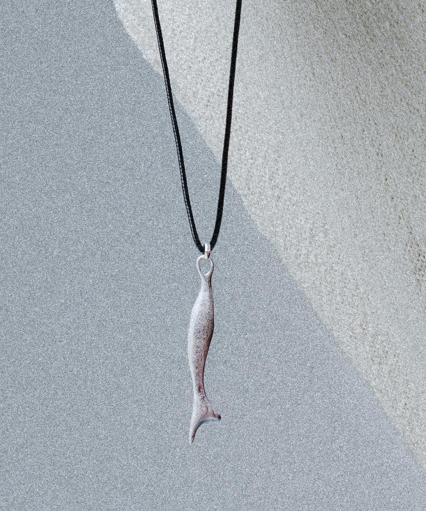 Scalettoblack Wsm006 Silberfisch Anhänger Halskette