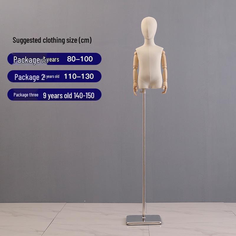 Mannechin Copii cu Picioare Despărțite: Stativ de Expunere Corp Întreg/Jumătate pentru Haine de Copii, Bărbați și Femei