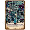 Retro Metal Sign Wall Art Mural Aesthetic Room Home Decor Items Poster Vintage Metal Plate Garage Decoration Tin Sign Plates Bar