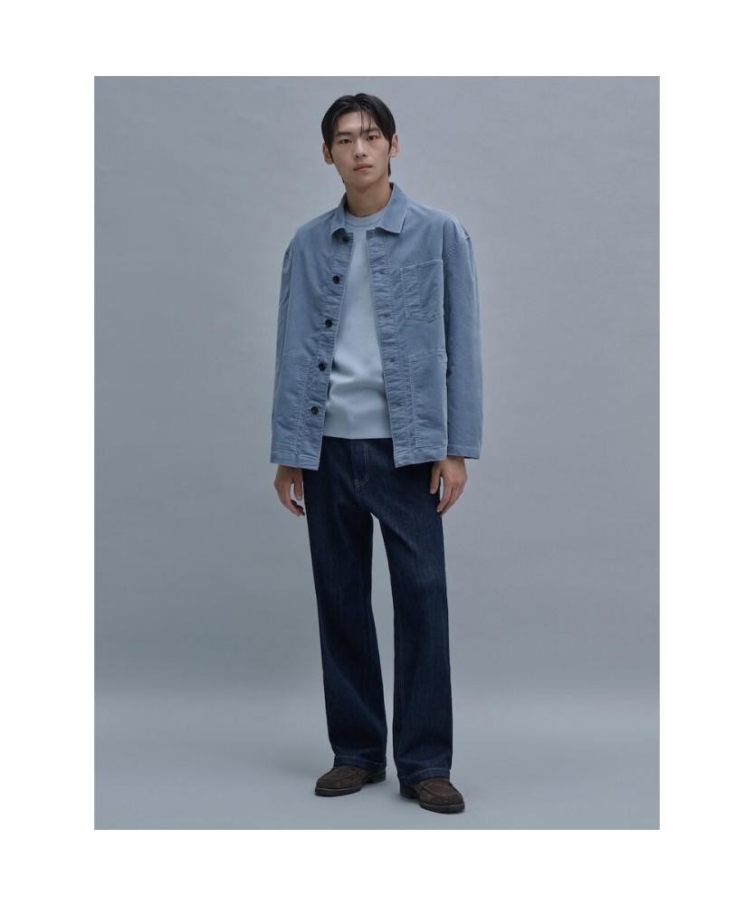 Shift.G Relaxed Cotton Coverall Sky Blue