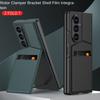 Leather Stand Holder with Credit Card Slot Glass Protector Phone Case for Samsung Z Fold 7 Galaxy Z Fold7 Lens Protect Cover