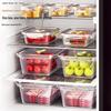 Stackable Rectangular Food Storage Box Set - Thick, Sealed Lunch & Fresh-Keeping Containers for Kitchen & Refrigerator.