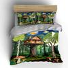 Treehouse and Forest Scene. Bedding Sets Duvet Cover Sets Duvet Covers Pillowcases(1 * Duvet Cover 2 * Pillowcases Without Duvet Insert)
