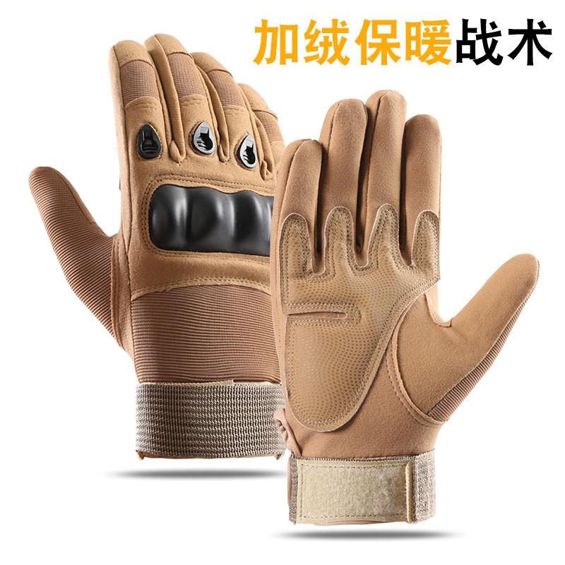 Winter Thermal Tactical Gloves Men Soft Shell Fleece Lined Full Finger Touchscreen Outdoor Cycling Cold Weather Protection