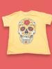 Hasta Siempre Womens Yellow Sugar Skull Shirt Dia De Los Muertos Day Of Dead XXL