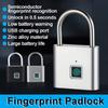 Portable Biometric Padlock Intelligent Fingerprint Unlock Outdoor Waterproof and Rust-Resistant Electronic Anti-Theft Lock