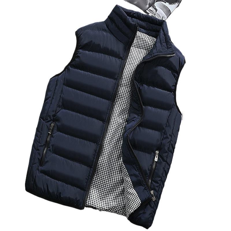 Herren Übergröße Verdickte Baumwollweste Jacke - Herbst/Winter Ärmellos Lässige Kleidung