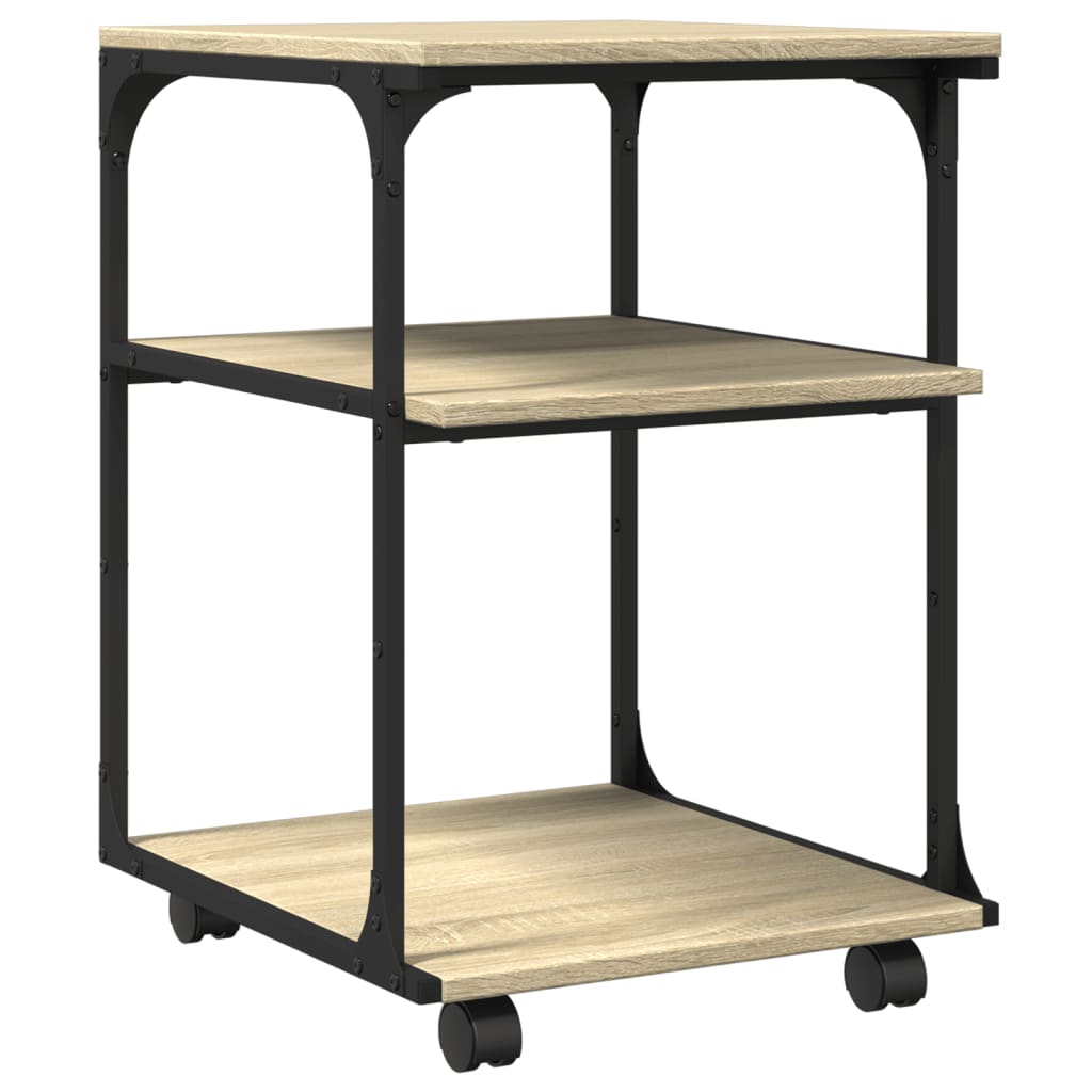 Vidaxl Printer Stand, 3-Tier, Sonoma Oak, 43X48X64 Cm