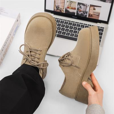 Z Spring Platform British Big Head Casual Leather Shoes Derby Student Retro Heightening Niche