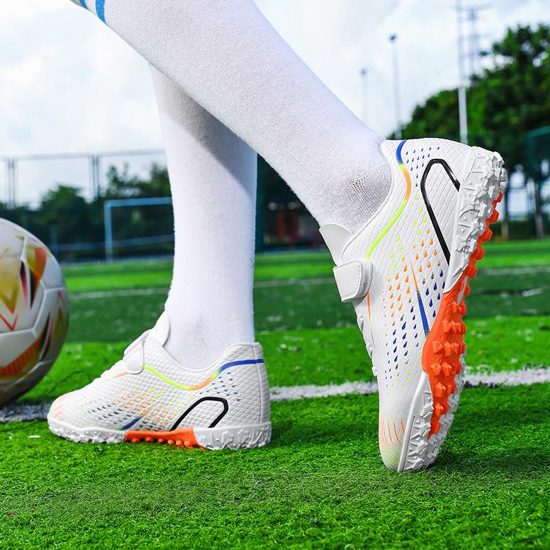 KIDS Football Shoes TFSpike Kid's Professional Artificial Turf Training Football Boots for Girls Soccer Shoes