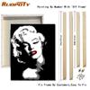 RUOPOTY Modern Women Painting By Numbers Kits For Adults Hand Painted Figure Picture Canvas Painting For Home Decoration 40x50cm