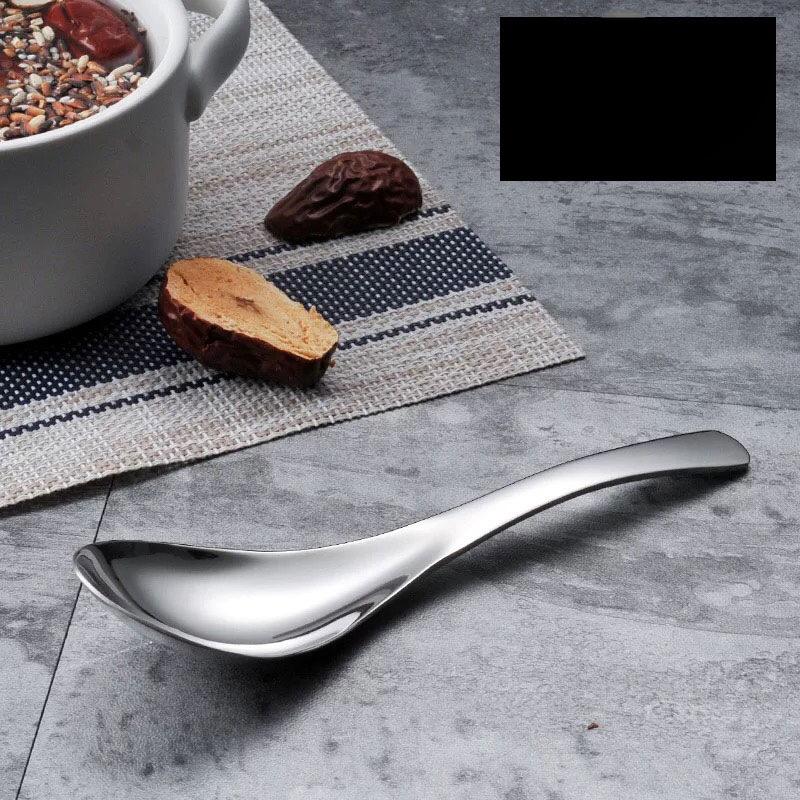 Boundless Voyage Soup Spoon Camping TravelSpoon Outdoor Cutlery with Big Bowl Lightweight Flatware Portable Tableware серебряный