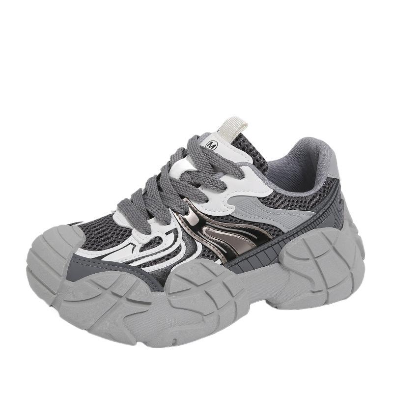 Fashion Platform Dad Shoes Women's 2025 Autumn and Winter Korean Version Muffin Versatile Color Matching Breathable Casual Sports Shoes