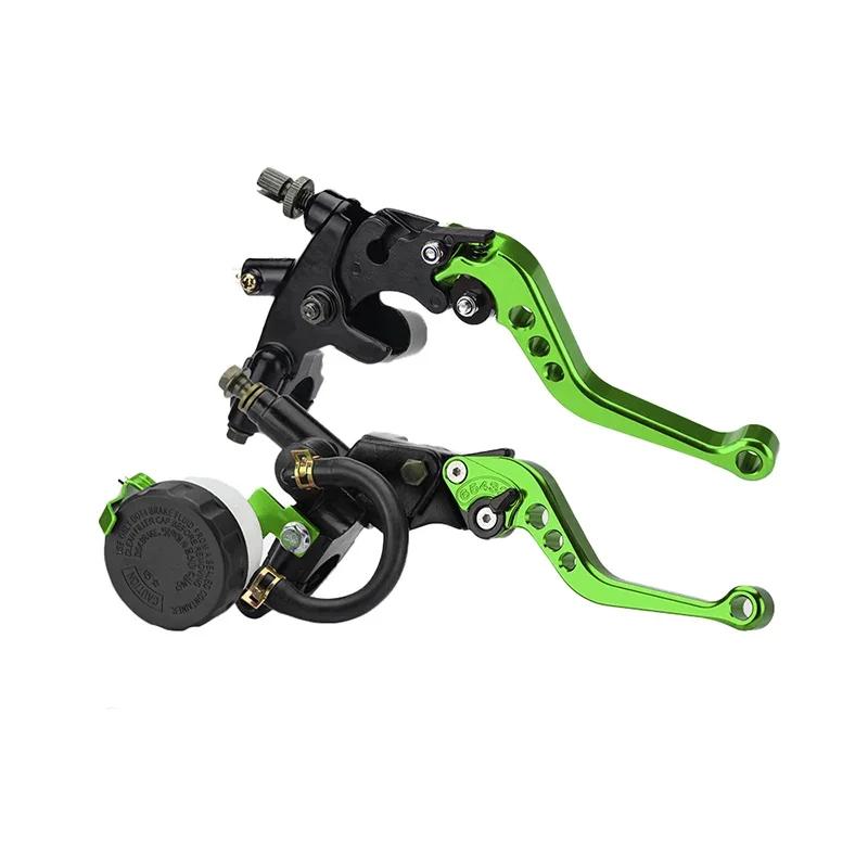 Universeller 7/8" 22mm CNC Aluminium Bremskupplungshebel Hydraulischer Hauptbremszylinder für 250cc-500cc Dirt Pit Bike Motorradteile