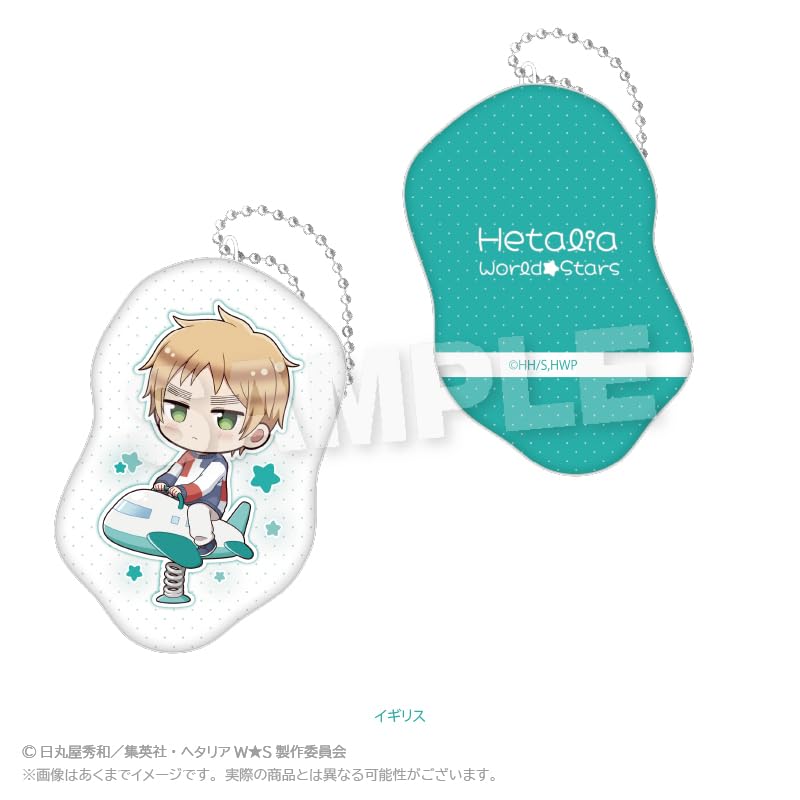 Hetalia United Kingdom Cushion Keychain Playground Equipment WorldStars Die-Cut ver.