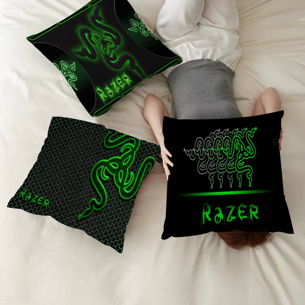 Game razer logo printed Maple Design Cushion Cover Happy Autumn Harvest decor Holiday Decorati Pillow Cover