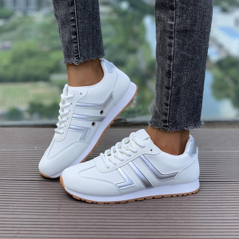 Autumn New Casual Shoes Fashionable Versatile Travel Running Shoes Breathable Leather Lightweight Sports Women's Shoes