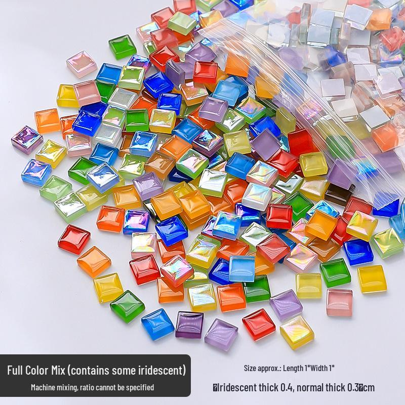 1kg Mosaic Iridescent Crystal Glass for DIY Children’s Handicrafts